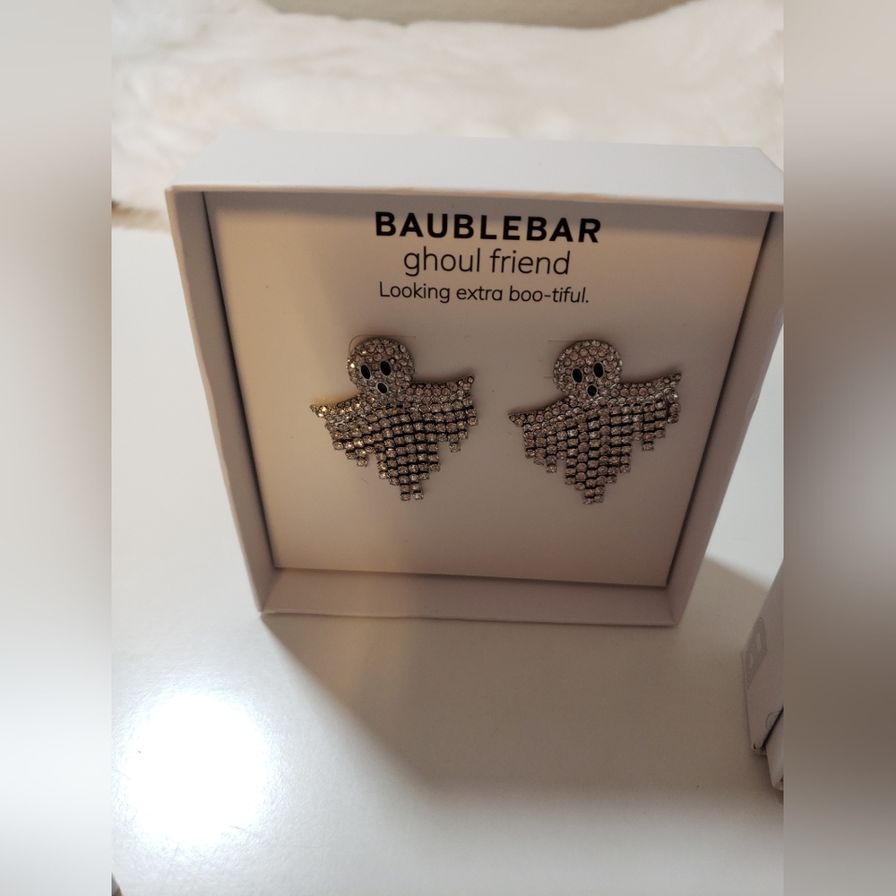 BaubleBar Ghoul Friend Halloween Earrings - Silver